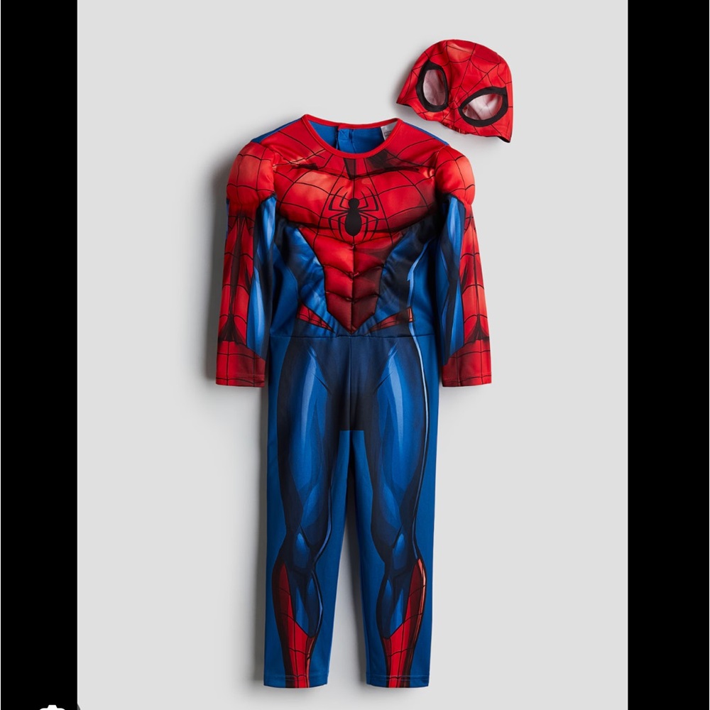 Spiderman Superhero Costume H&M ,size 5T/6 (4-6Y )